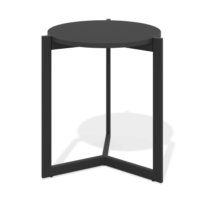 Журнальный стол Мадрид (высота 600) (черный графит, черный муар)